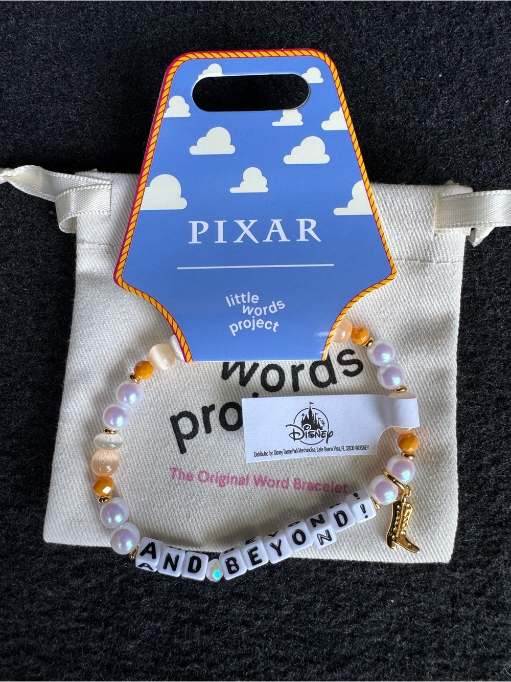 Little Words Project x Pixar Toy Story 'AND BEYOND!' Bracelet